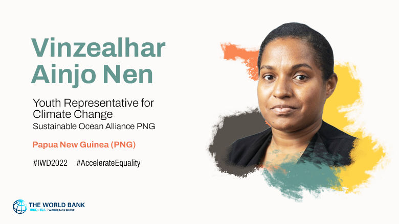 Vinzealhar Ainjo Nen, Youth representative for climate change in Papua New Guinea
