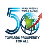 Logo of World Bank Bangladesh at 50 