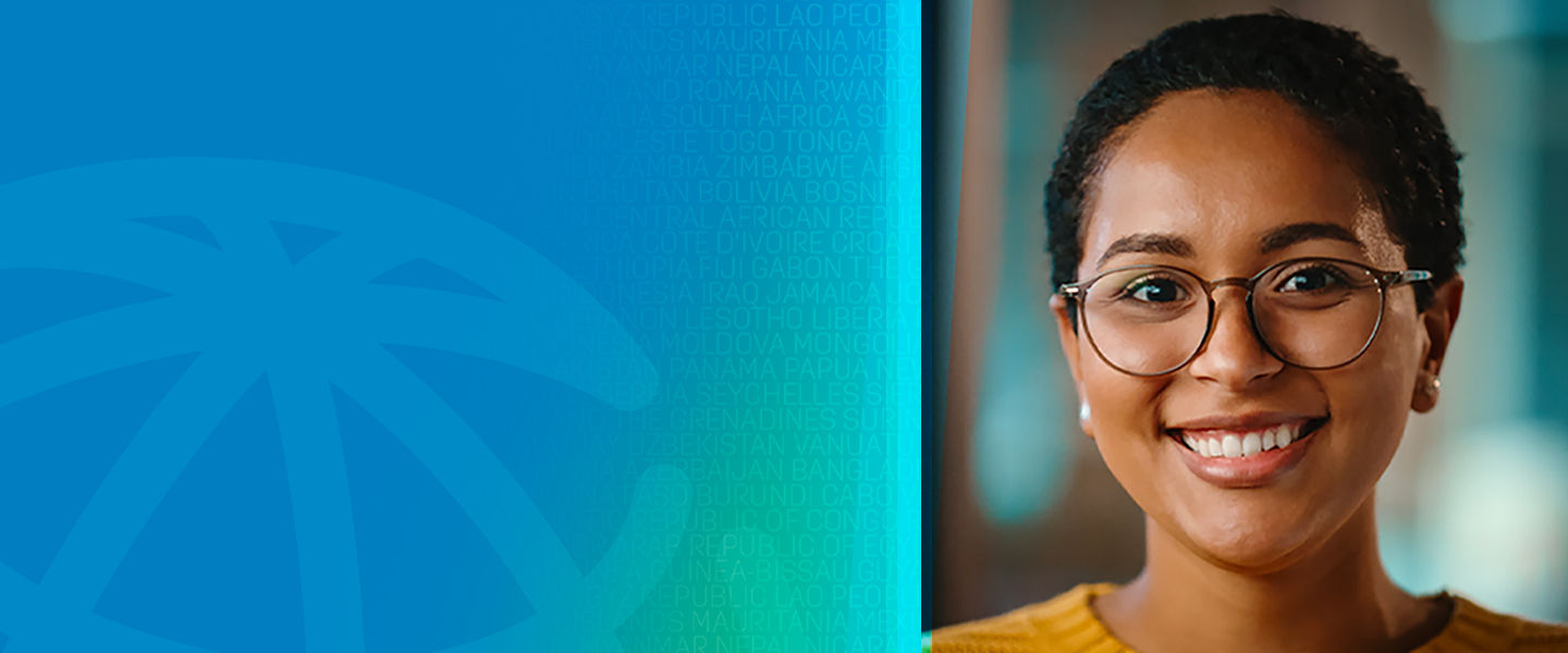 Annual Meetings 2022 banner with smiling woman