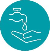 tap delivering clean water icon