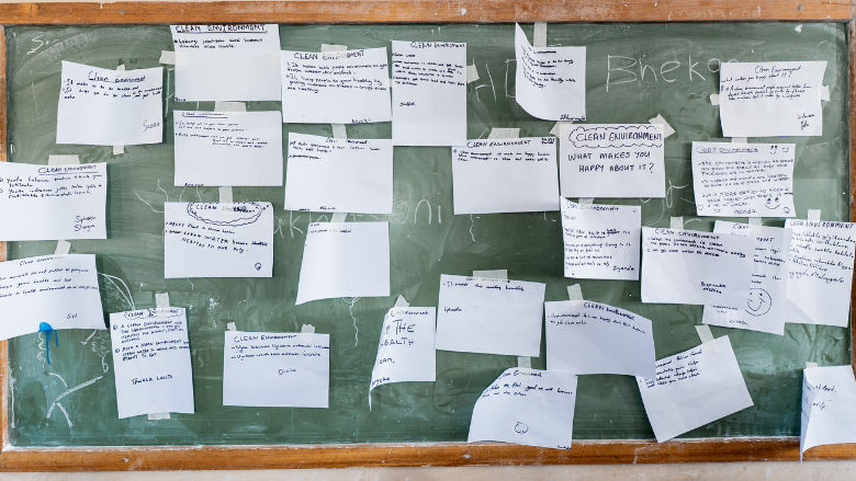 art project with children in Eswatini