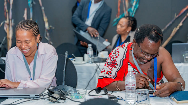 art project with children in Eswatini