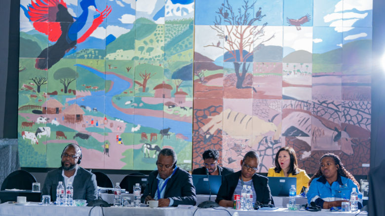 art project with children in Eswatini