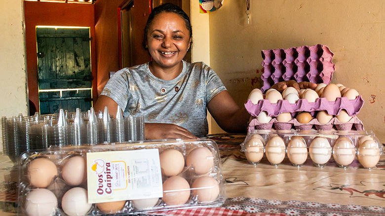 Brazilian small farmer Edejane Araujo