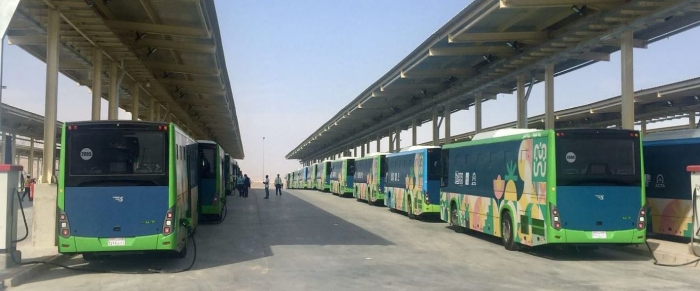 Buses in Egypt.