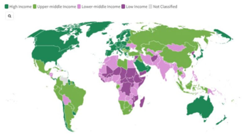 World Bank Group country classifications by income level for FY24
