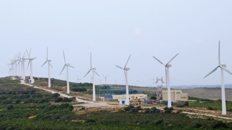Wind turbine farm Tunisia
