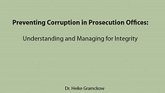 Corruption in Prosecution Offices
