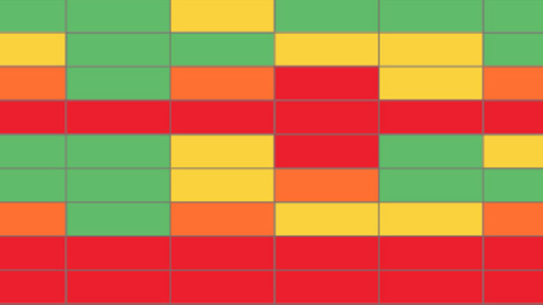 Screenshot from the Debt Reporting Heat Map