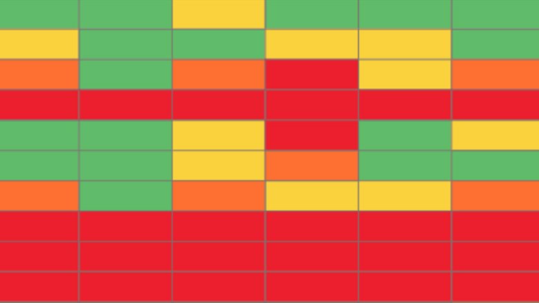 Screenshot from the Debt Reporting Heat Map