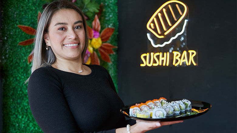 Veronica Cevallos, dpropietaria de Sushi Friends.