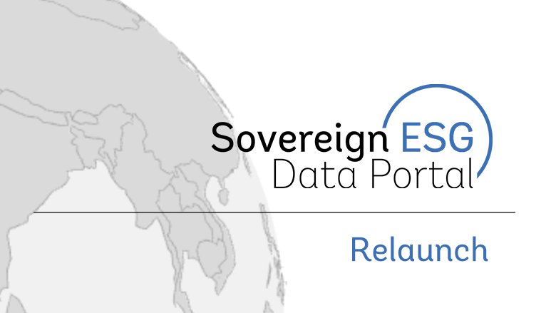 Globe with the Sovereign ESG Data Portal logo in front