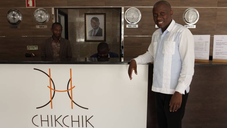 Hotel Chik Chik in Namibe, Angola.