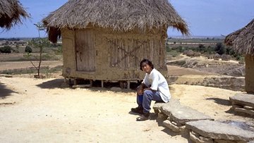 ボランティア先のアンゴラの村にて