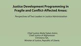 Justice Development in Fragile and Conflict