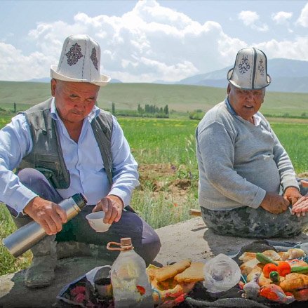 Kyrgyz farmers