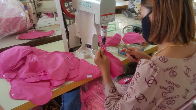 In Lao PDR, the World Bank is supporting a local company to produce and distribute affordable, reusable sanitary napkins.