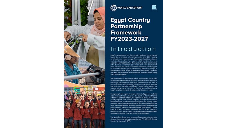 Egypt - Country Partnership Framework for the Period FY2023-2027- Factsheet