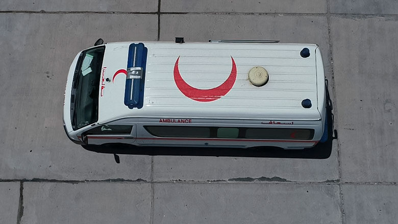 Ambulance at Al-Karkh hospital, Baghdad city, Iraq. 