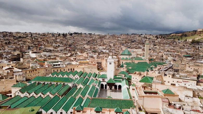 An areal view of Fez city, Morocco