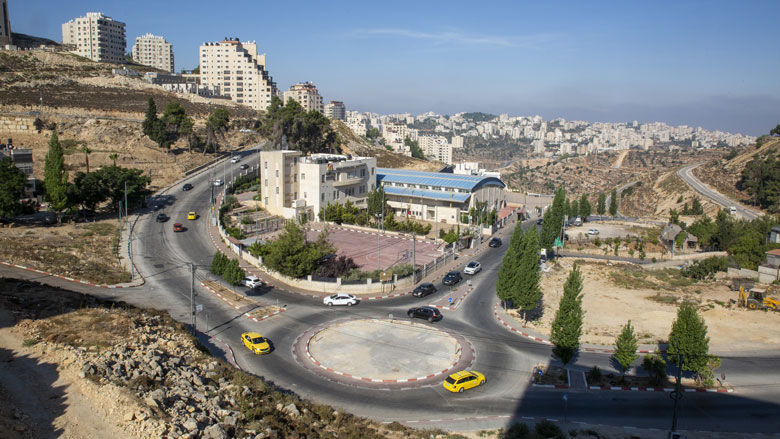 Internal roads rehabilitation in Ramallah, West Bank. 