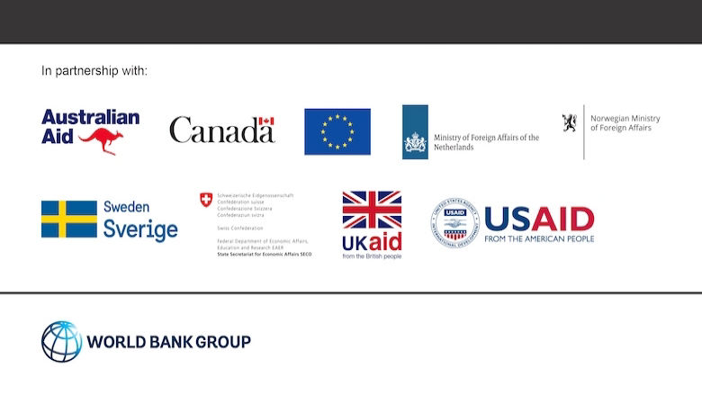 Logos de donantes de evento de comercio en Centroamérica 