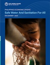 Report Cover of Philippines Economic Update December 2023 Safe Water and Sanitation for All