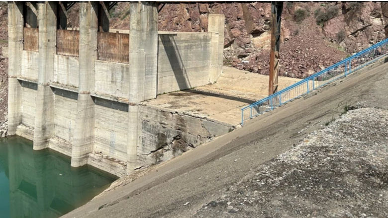 Kasan-Sai Reservoir, built in the 1940s in Kyrgyz territory and used by Uzbekistan