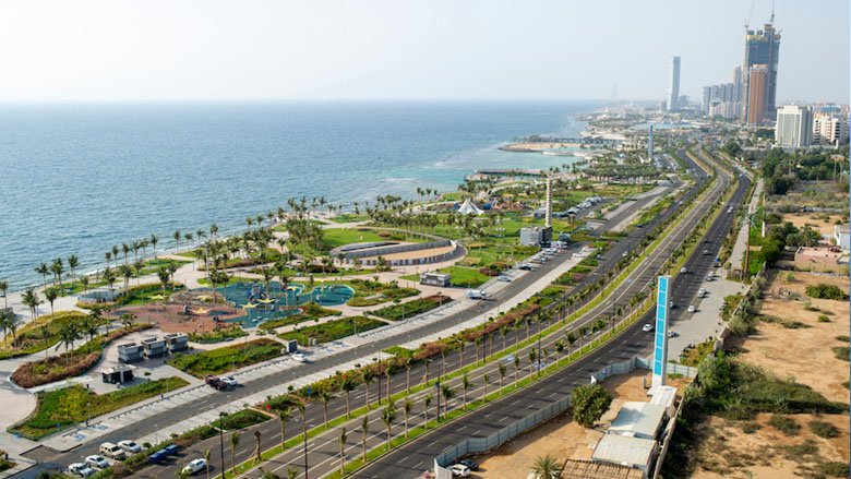 Corniche Aerial View, Jeddah, Saudi Arabia