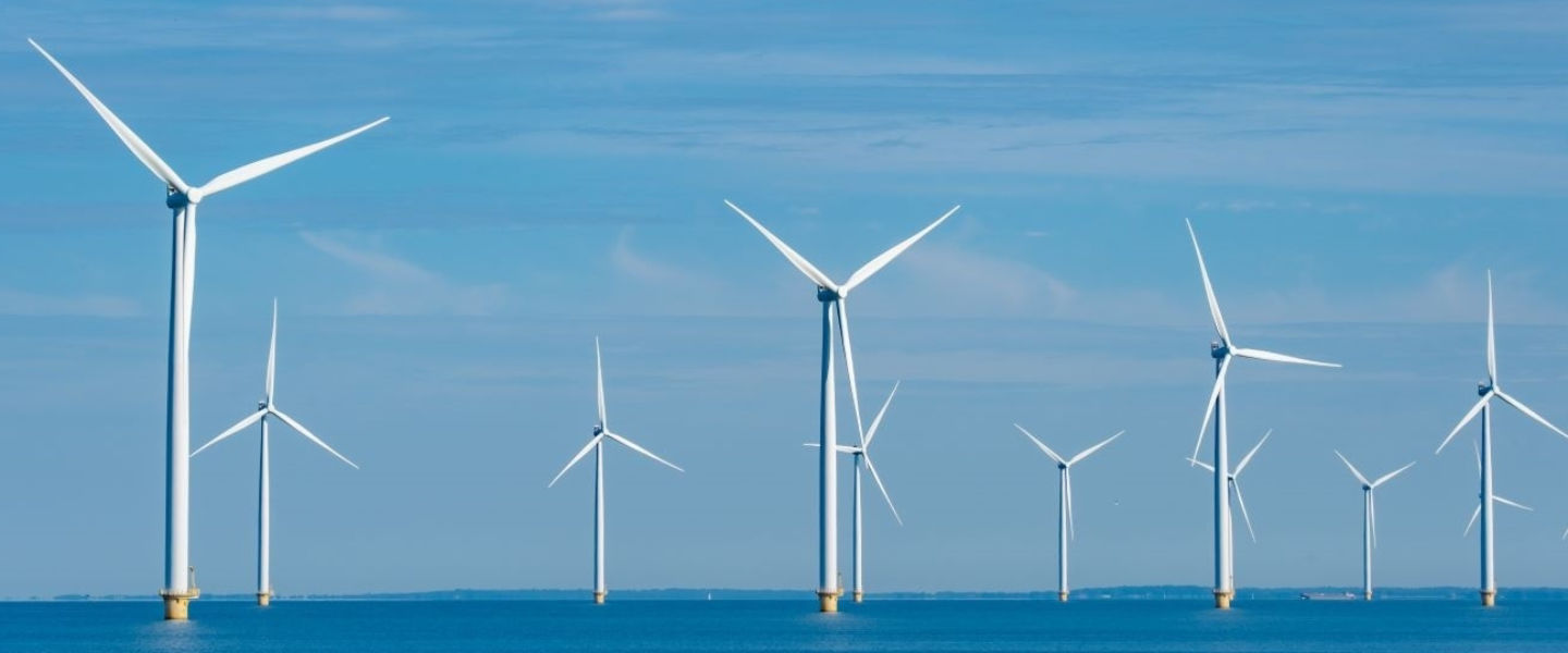 windmills in the sea