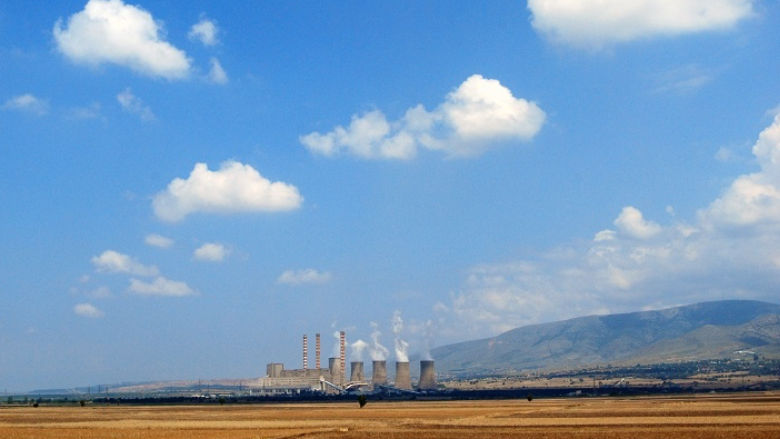Electric power plant near Kozani in Western Macedonia