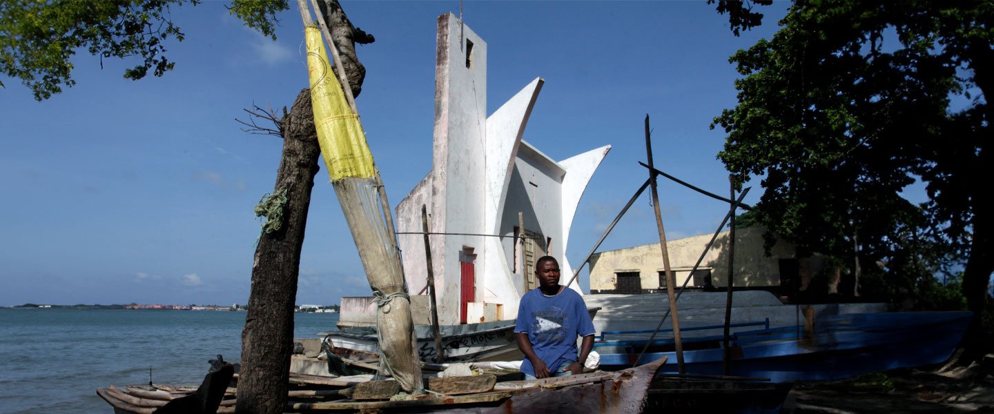 St Peter’s church serves as the starting point for a yearly ritual invoking God’s protection for fishers in Sao Tome and Prin