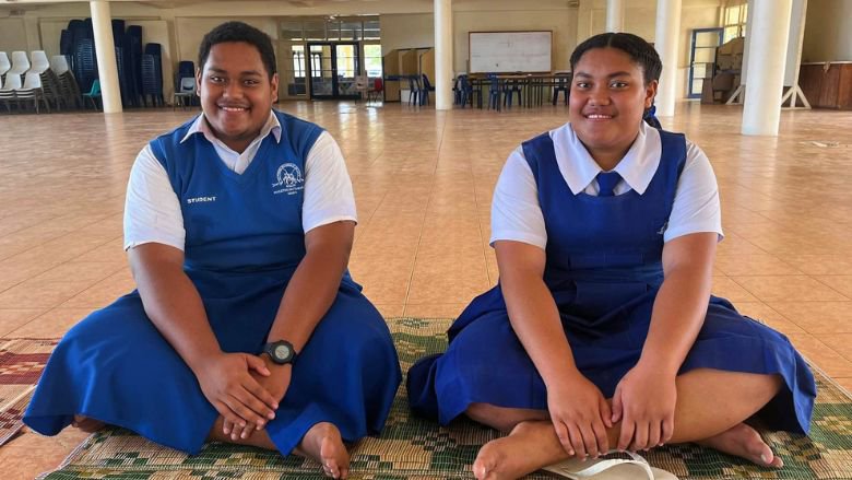 Students from Mailefihi College in Tonga