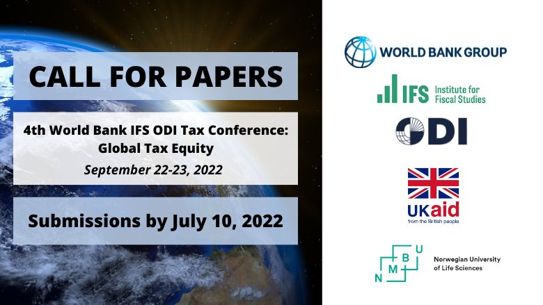 Call for Papers: 4th World Bank IFS ODI Tax Conference