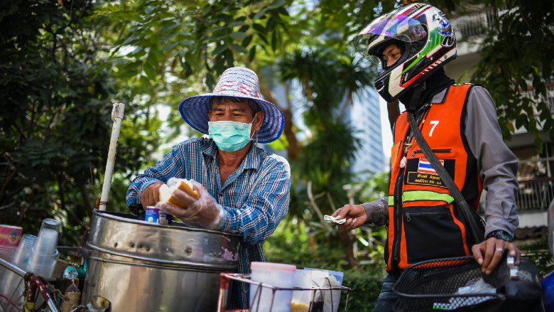 A vendor in Thailand