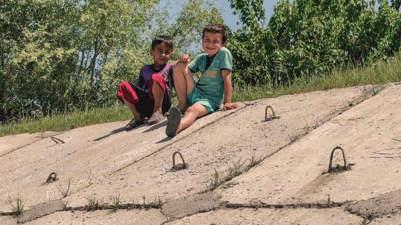 Kids in rural Tajikistan