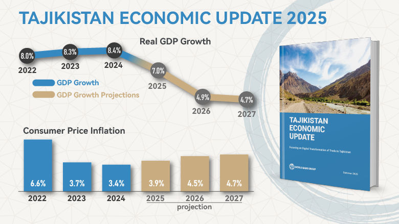 Tajikistan economy infographic