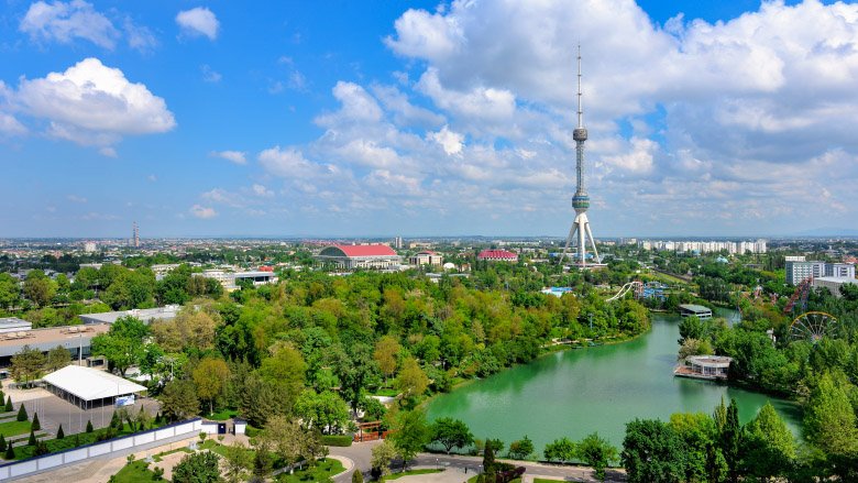 The view of Tashkent city, Uzbekistan.