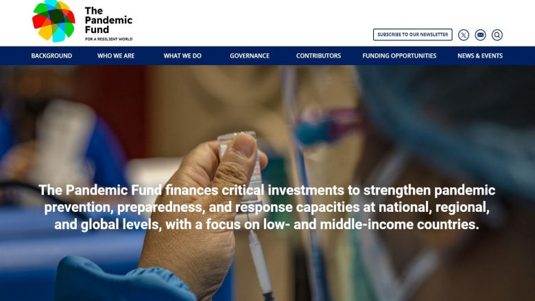 Pandemic Fund website