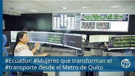 #Women transforming #transportation from the Quito Metro