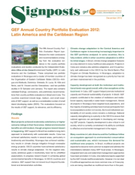 Annual Country Portfolio Evaluation Report (ACPER) 2012