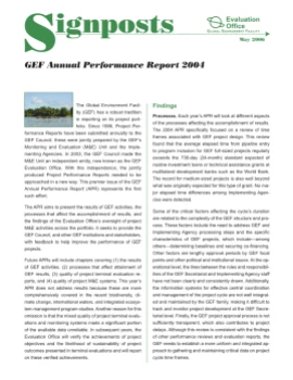 Annual Performance Report (APR) 2004
