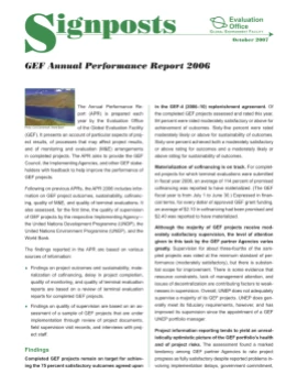 Annual Performance Report (APR) 2006