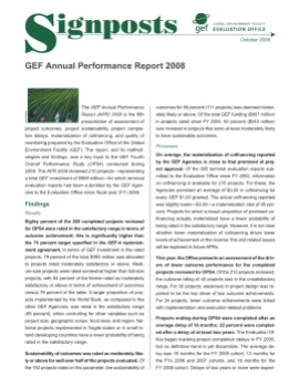 Annual Performance Report (APR) 2008