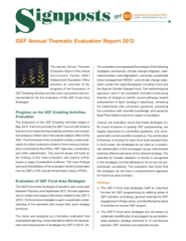Annual Thematic Evaluation Report (ATER) 2012