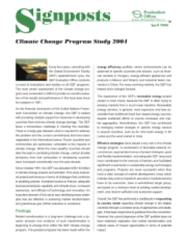 Climate Change Program Study 2004
