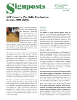 Country Portfolio Evaluation (CPE) Benin