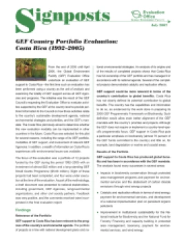 Country Portfolio Evaluation (CPE) Costa Rica