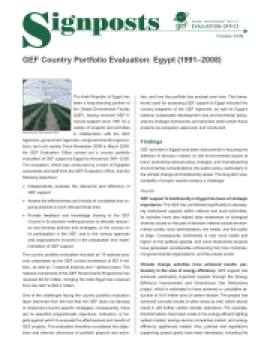 Country Portfolio Evaluation (CPE) Egypt