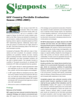 Country Portfolio Evaluation (CPE) Samoa